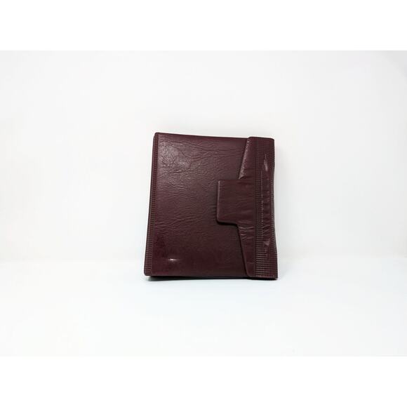 Vintage 90s Burgundy Day Runner Planner Calendar  71872 - Picture 1 of 15